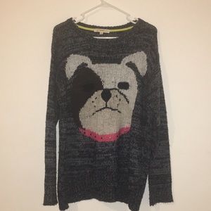 Long Sleeve Knitted Sweater, XL!